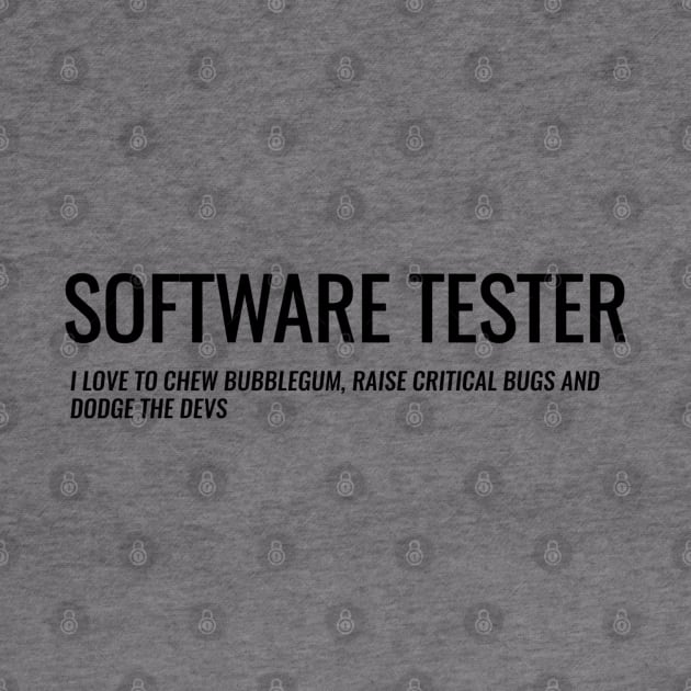 testing - Software Quality assurance management - Software tester by Saishaadesigns